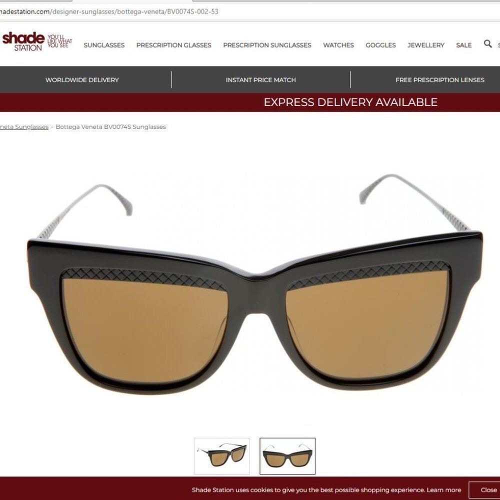 Bottega Veneta BV0074S Sunglasses 53MM
